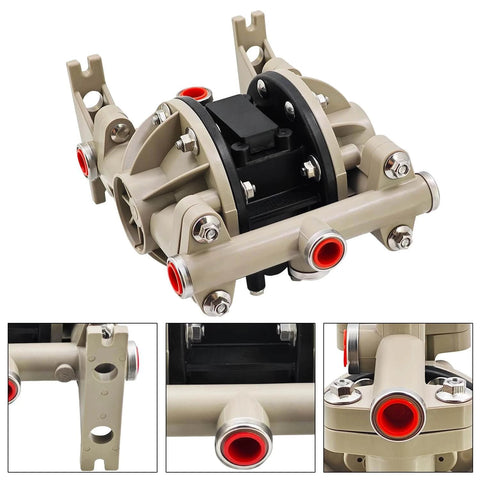 Raodelupe 66605J-3EB 1/2 Inch Plastic Diaphragm Pump compatible with Ingersoll Rand ARO Air Compressor 66605J3EB close-up