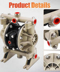 Raodelupe 66605J-3EB 1/2 Inch Plastic Diaphragm Pump Compatible with Ingersoll Rand ARO Air Compressor