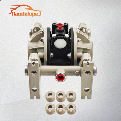Raodelupe 66605J-3EB 1/2 Inch Plastic Diaphragm Pump Compatible with Ingersoll Rand ARO Air Compressor 66605J3EB, front view