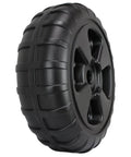 Heavy-Duty Plastic Roll-In Dock and Boat Lift Wheel, 24 Inch Diameter, Black, 800 Lb Capacity, Maintenance-Free, Side View