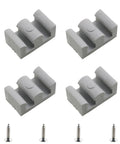 4 Pcs Sliding Shower Door Plastic Bumpers With Screws Glass Specific Anti Collision Buffer For Bathroom Doors Gates And Furniture Fittings Durable Plastic Cushioning Easy To Install