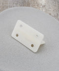 10 Pcs Plastic Door Floor Guides For Wooden Sliding Doors Bottom Guide Milky White 44x26x17mm With 2.2mm Hole Diameter