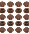 20Pcs Threshold Screw Covers for Door Sill Cap, Door Threshold Plugs for Hiding Screws, Plastic, displayed in rows against white background