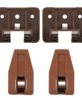 Plastic Drawer Slides And Guides 2 Pack For Center Mount Cabinet Rails Dresser Replacement Parts with installation screws
