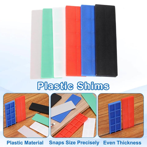 Twenty Pcs Plastic Flat Shims For Leveling One Millimeter One Thirty Second Inch Structural Tile Composite Shims Plastic Glazing Blocks