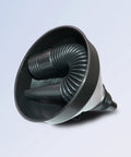 Large funnel with coiled hose from Set Of 5 Plastic Oil Funnels With Long Hose For Automotive Fluid Transfers, Large Flexible Fuel Funnel For Gasoline