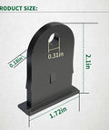 Diagram showing dimensions of Upgraded Plastic Hasp Latch For Outdoor Resin Shed Replacement Compatible With Cottage Doors And Resin Lock Substitutes.