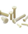 ✝️ SPA-M8-25-H RENY Hex Head Screws Plastic - NBK made in Japa shown in various sizes on a white background