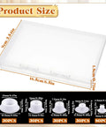 Screw Hole Plugs Pack Of 200 White Plastic Round Button Covers For Cabinets Cupboards And Shelves Multiple Size For Quick Concealment And A Neat Clean Look displayed in packaging with size chart