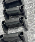 Heavy Duty Level Holder And Bracket Storage Rack 4 Pack Universal Wall Mount For Rulers And Tools NyVoozy in black plastic