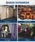 Set Of 12 Plastic Pallets For Basement Storage With Ventilated Grid Design Waterproof HDPE Heavy Duty Storage Pads multiple usage scenarios