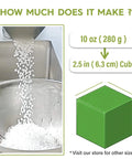 Moldable Plastic Pellets For Cosplay And Hobbyist Crafting And Repairs Heat And Create With Hot Water Over 150F in pouring process, 10 oz filling 2.5 inch cube