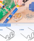 Hot Staples Welding Wire Kit For Plastic Repairs, showing 0.8 mm and 0.6 mm wave wires, tungsten steel