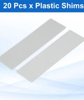 Twenty Pcs Plastic Flat Shims For Leveling One Millimeter One Thirty Second Inch Structural Tile Composite Shims Plastic Glazing Blocks