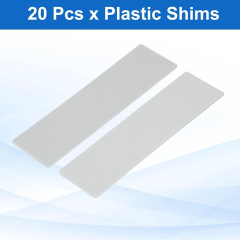Twenty Pcs Plastic Flat Shims For Leveling One Millimeter One Thirty Second Inch Structural Tile Composite Shims Plastic Glazing Blocks