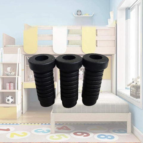 20 Pcs Plastic Round Caster Wheel Socket Sleeve Caps For Stem Grip Ring Caster 34mm Long 12mm Outer Diameter 8mm Inner Diameter Black