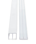 One Quarter Inch Plastic Sliding Door Track Kit White 4 Feet Long With Top Guide And Bottom Track For Glass Wood Aluminum Or Plastic Doors Perfect Fit For Quarter Inch Thick Panels This Versatile Track Supports Smooth Gliding Movement