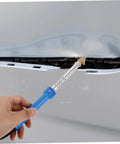 Car Bumper Fix Tool and Automotive Plastic Repair Kit With Pro Grade Welding Pen for Quick Door Ding and Bumper Repairs in use