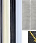 All-In-One Plastic Weld Kit With 40 Welding Rods In Four Materials PP PE ABS PVC 10 Pieces Each 7.9 Inch Length Stainless Steel Mesh