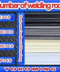 All-In-One Plastic Weld Kit With 40 Welding Rods In Four Materials PP PE ABS PVC 10 Pieces Each 7.9 Inch Length