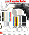 Beefed Up 220W Plastic Welder 2 In 1 Repair Kit with hot stapler, soldering gun, and accessories for car bumpers and plastics