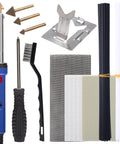 All In One Plastic Welder Kit With 110 Volt 60 Watt Welder Includes 3 Copper Tips 40 Plastic Rods 5 Sandpapers Steel Mesh for DIY Repair