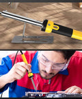 All In One 220W Plastic Welder Kit With 150W Iron in use for detailed plastic repair