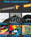 Wide applications of All In One 220W Plastic Welder Kit With 150W Iron for bumpers, motorcycles, dashboards, kayaks, toys, and bins