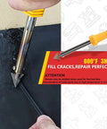 2 In 1 Plastic Welder Kit For Car Bumpers And Home Repairs With Hot Stapler in use on plastic surface showing temperature details