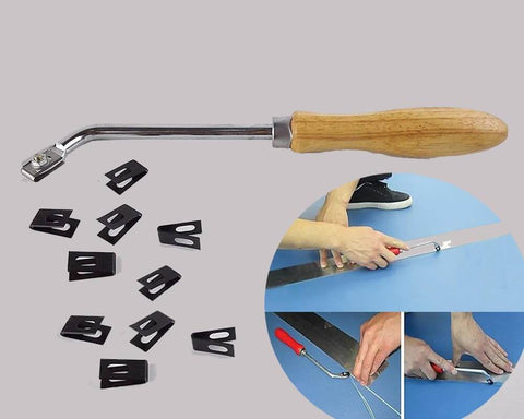 Heavy Duty 1600W Hot Air Plastic Welding Kit For PVC And Vinyl Repairs With Pro Grade Handheld Welder And Multiple Nozzles Includes Plastic Rod Welding Tool And Floor Groover For DIY And Repair Jobs components shown, including handheld welder and nozzles.