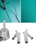 Heavy Duty 1600W Hot Air Plastic Welding Kit For PVC And Vinyl Repairs with nozzles and welding tool shown