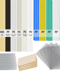 106 Pieces Plastic Welding Rods Kit With 12 Color Rods For Car Bumper And Kayak Repair, 7 Plastic Types ABS PP PU PE PC TPO PA, Includes Stainless Steel Mesh