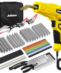 2 In 1 Plastic Welding Kit With Hot Staples Weld Gun For Car Bumpers And Most Plastics, 110V 100W Welder and accessories displayed