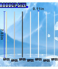 Image showing six 0.11 inch diameter, 7.83 inch long plastic welding rods from the 56 Piece Plastic Welding Rod Set For Car Bumpers And Everyday Plastic Fixes.