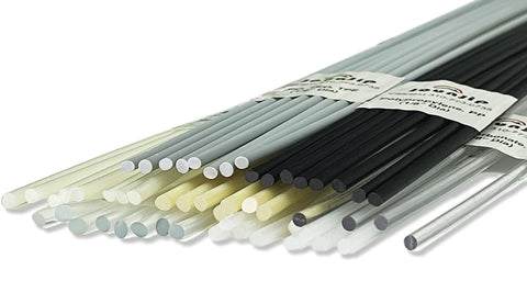 Long 13 Inch Plastic Welding Rods Pack For Pro DIY Repairs With One Eighth Inch Diameter Fifty Two Pieces In Seven Plastic Types