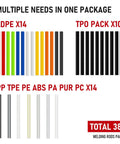 Two In One Plastic Welder Kit With Soldering Iron And 400 Piece Hot Staples And Rods For Auto Bumpers Kayaks ABS PP PE Plastic Toys