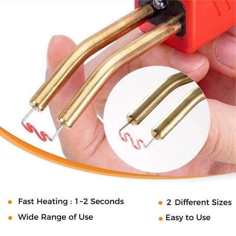 Plastic Welding Staples Kit With 1000 Pcs Wave Shape Staples In 0.8mm And 0.6mm Sizes for car and plastic repairs.