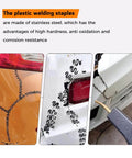 Plastic Welding Staples Kit With 1000 Pcs Wave Shape Staples In 0.8mm And 0.6mm Sizes for car bumpers, dashboards repair