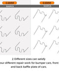 Plastic Welding Staples Kit With 1000 Pcs Wave Shape Staples In 0.8mm And 0.6mm Sizes for car bumpers and repairs