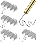 Two Types Wave Hot Staples Kit For Plastic Welding 1400Pcs 0.6mm And 0.8mm Staples for DIY Repair and Plastic Welding
