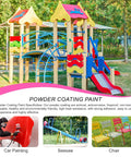Powder Coating Paint For Metal Surfaces Black 4 Ounces Premium Quality Powder Coat on colorful playground equipment outdoors