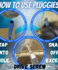 Steps to use Stripped Screw Hole Repair Kit For Cabinets Hinges Doors And Furniture with wall and wood anchors, 12 pack.