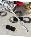 Water Stopper Tool Kit For Plumbing Emergency Leak Repair With Wrench And Pins Built Tough From Stainless Steel Copper And Rubber