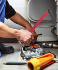 Socket Spanner Plumbing Tool Kit 8 To 13 Mm Double Ended Pipe Wrench Set for sink and faucet installations and repairs in use.