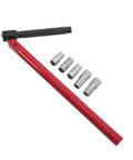 Electric-Free Plumbing Pipe Wrench Set With 8-13mm Dual Ended Socket Wrenches, showing tool kit components.