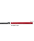 Adjustable Plumbing Wrench Set 8-13mm Ratcheting Spanners for Faucet Installation, compact side view, red handle, dimensions shown.