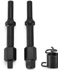 Shake N Break Pneumatic Bolt Breaker Set With Air Hammer Spring includes two bits and spring, for loosening bolts and fasteners.