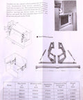 Diagram of Cabinet Door Vertical Swing Lift Up Stay Pneumatic Arm Kitchen Mechanism Hinges (Silver) showing installation details.