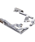Vertical Swing Lift Up Stay Pneumatic for Cabinet Door - Durable Silent Folding Hardware, Silver hinges for smooth operation