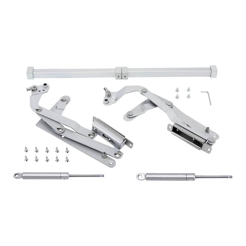 Cabinet Door Hinges, Folding Lift Up Top Vertical Swing Furniture Hinges, Stay Pneumatic Arm Kitchen Mechanism Hinges with Allen Key